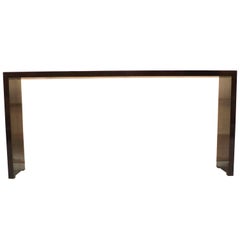 Fine Black Lacquer Console Table