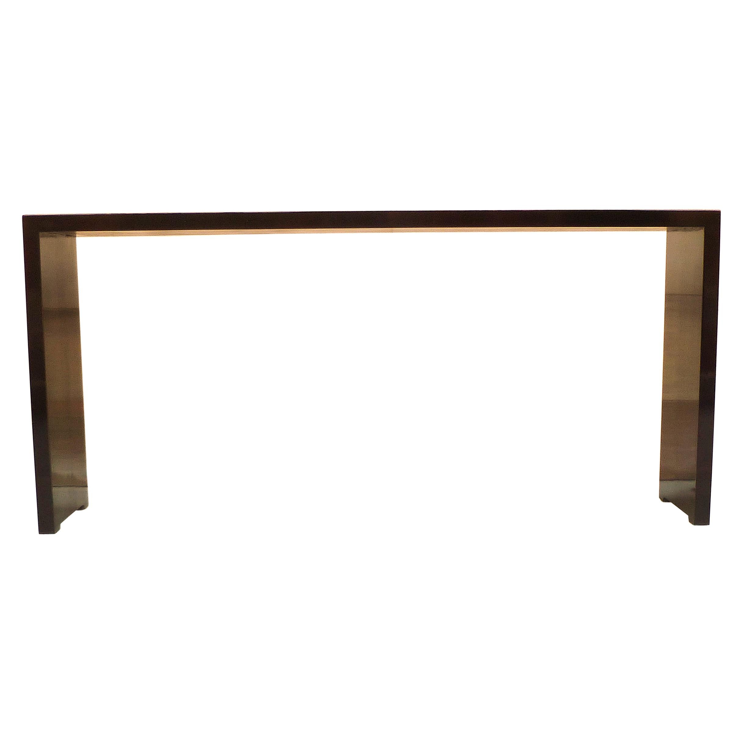 Fine Black Lacquer Console Table