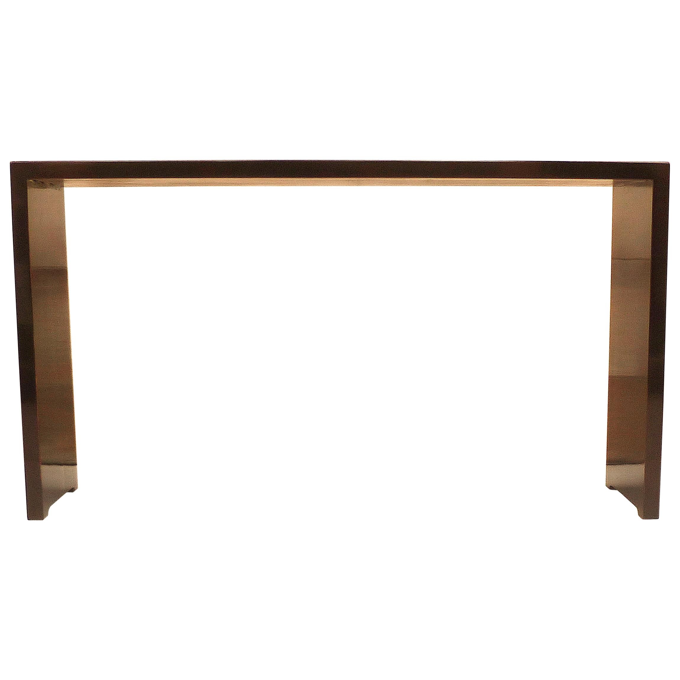 Fine Black Lacquer Console Table