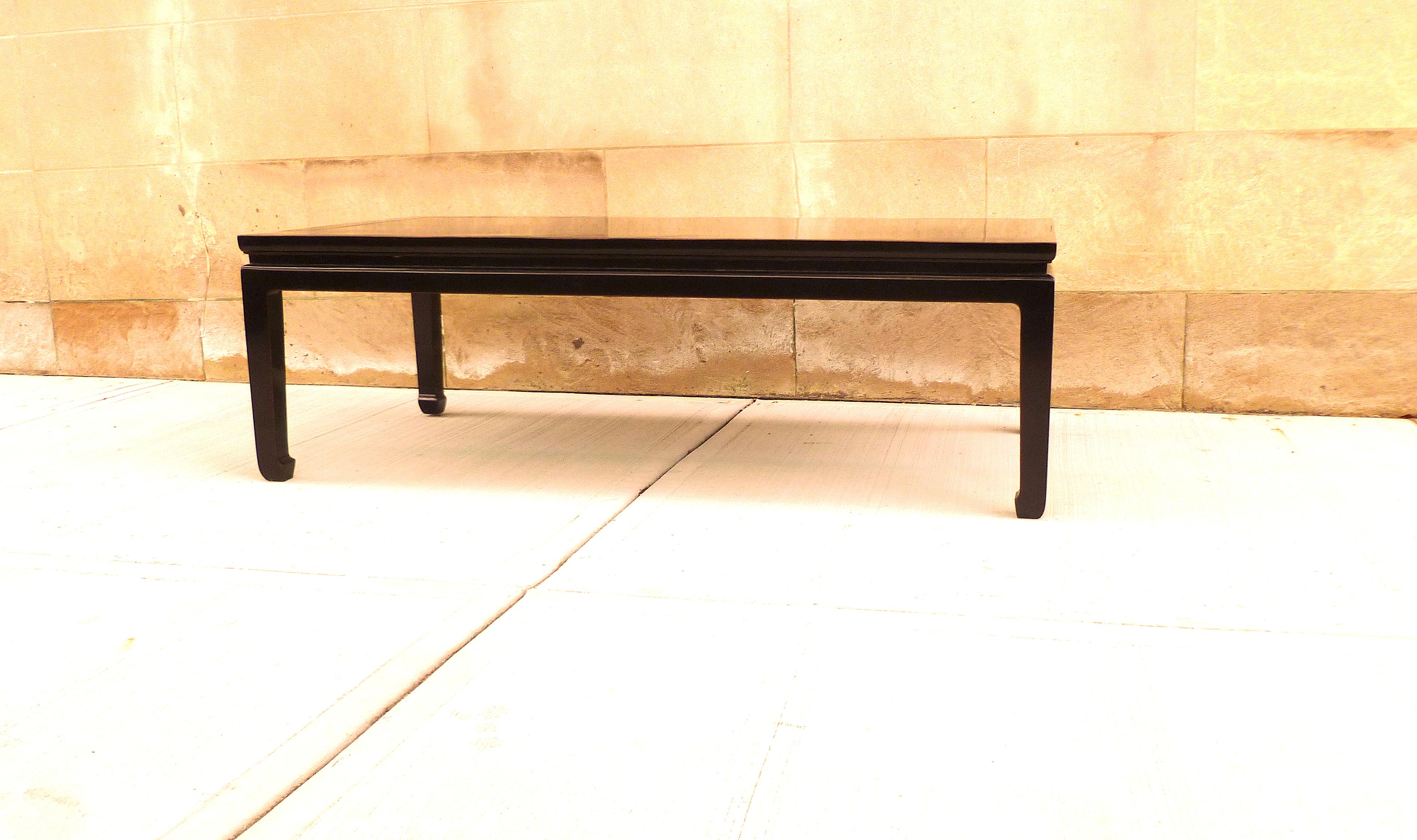 Chinese Fine Black Lacquer Low Table