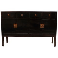 Fine Black Lacquer Sideboard/Console Table