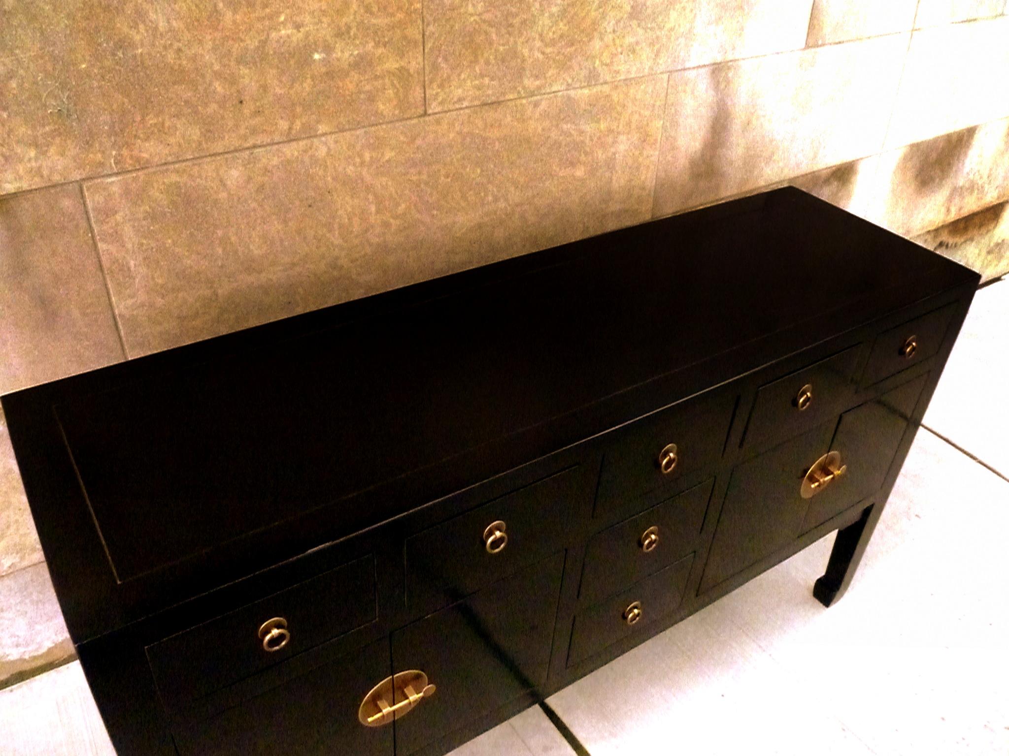 Fine Black Lacquer Sideboard 1