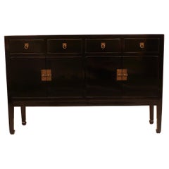 Fine Black Lacquer Sideboard or Console Table