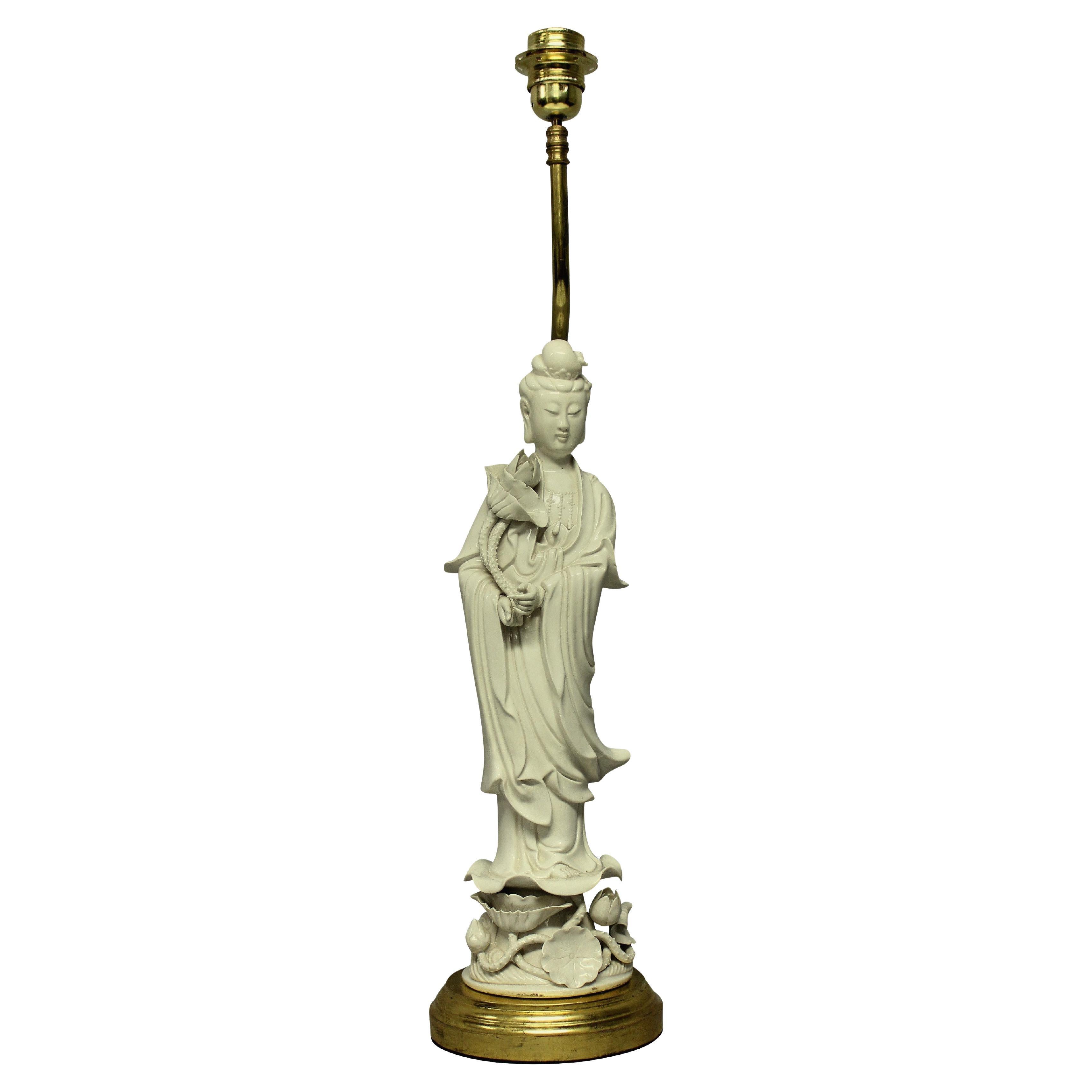 Orientalische Lampe Blanc De Chine, Blanc De Chine