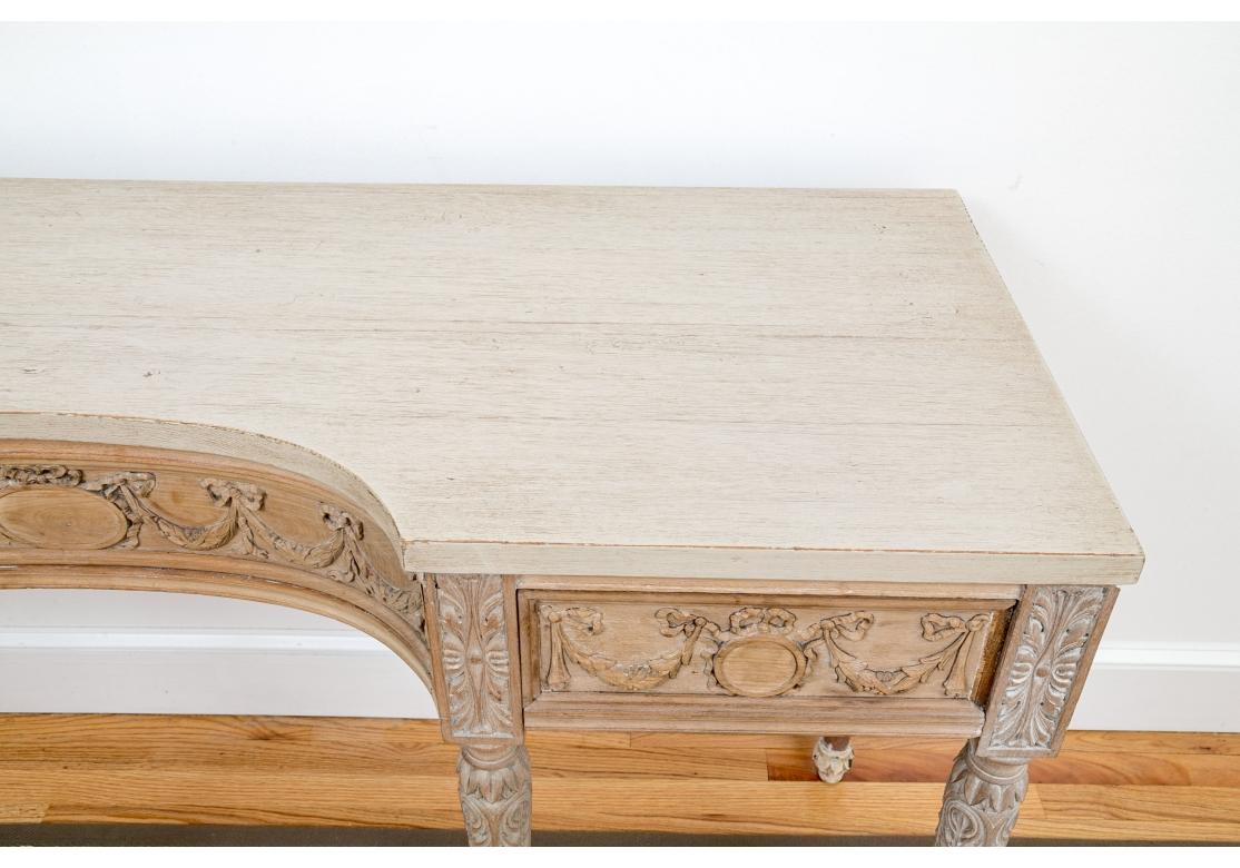 Fine Bleached Wood Antique French Sideboard For Sale 4
