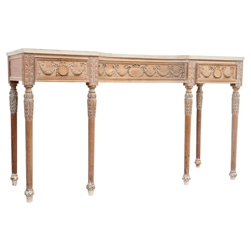 Fine Bleached Wood Antique French Sideboard For Sale