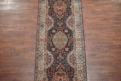 Fine Blue and Ivory Lavar Kerman Runner