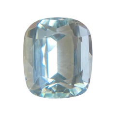 Fine Blue Aquamarine 5.81ct Cushion Cut Top Grade Rare Beryl Gemstone