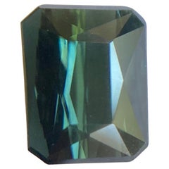 Fine Blue Green Tourmaline 2.07ct Fancy Octagon Scissor Emerald Cut Fine Blue Green Tourmaline 2.07ct Fancy Octagon Scissor Emerald Cut
