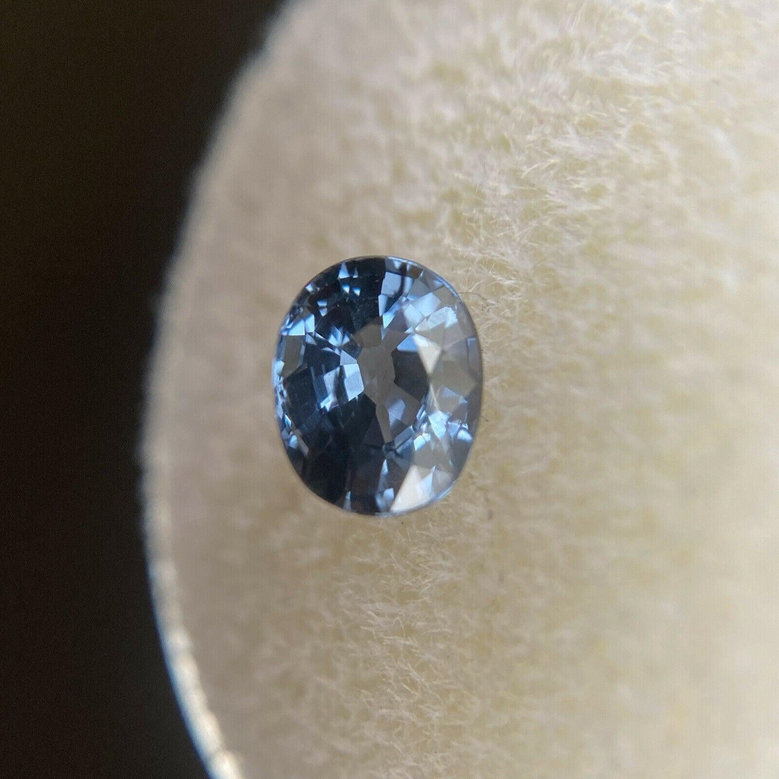 Fine Blue Spinel 1.08ct Oval Cut Rare Gemstone 6.5 x 5.3mm Loose Rare Gem

Fine Natural Blue Spinel Gemstone. 
Rare spinel with a fine vivid blue colour and excellent clarity. A very clean gem. Totally untreated and unheated. Also has a very good