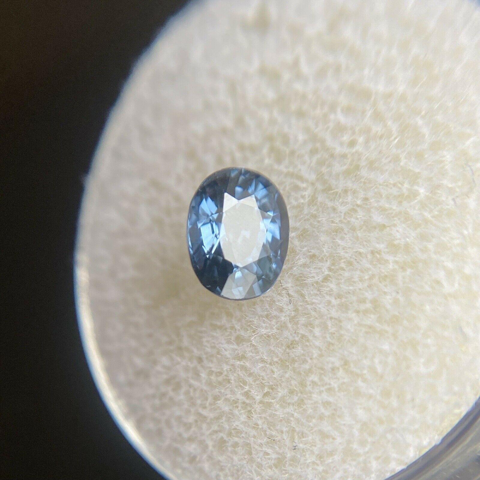 Women's or Men's Fine Blue Spinel 1.08ct Oval Cut Rare Gemstone Loose Rare Gem For Sale