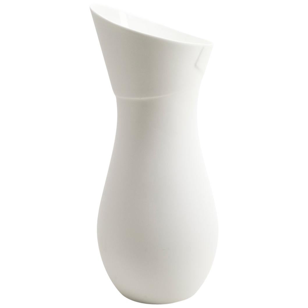 Fine Bone China Pitcher Sculpted with Generous and Curvaceous Forms