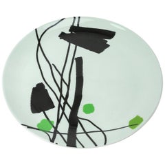 Fine Bone China Plate with Unique Silk-Screen Decals, Plate 5