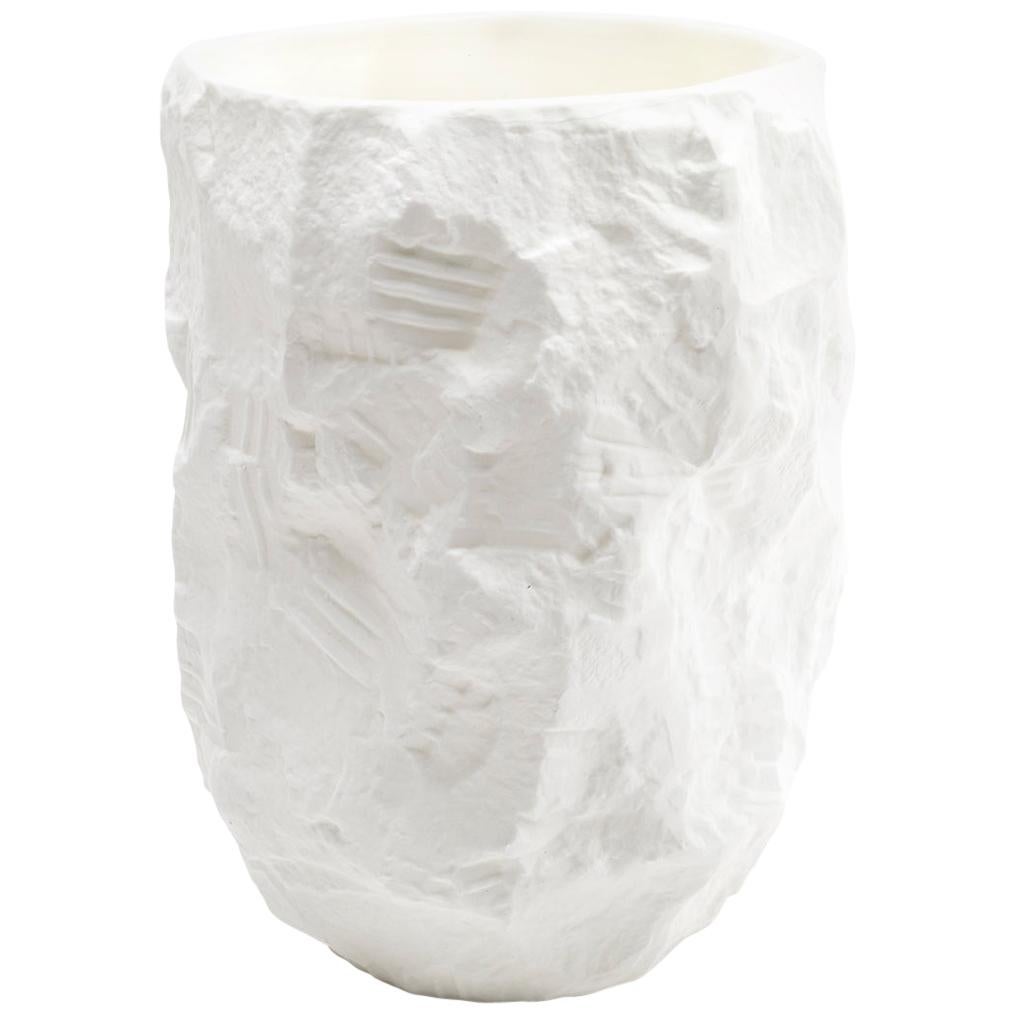 Grand vase en porcelaine fine à la cendre d'os - Modèles en plâtre sculptés à la main coulés sous pression