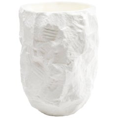 Fine Bone China Tall Vase Slip-Cast Hand Carved Plaster Models