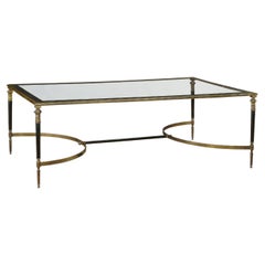Fine Brass Arbois Cocktail Table with Glass Top