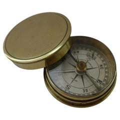 Fine Brass Cased Pocket Compass by Short & Mason Ltd., London c.1910