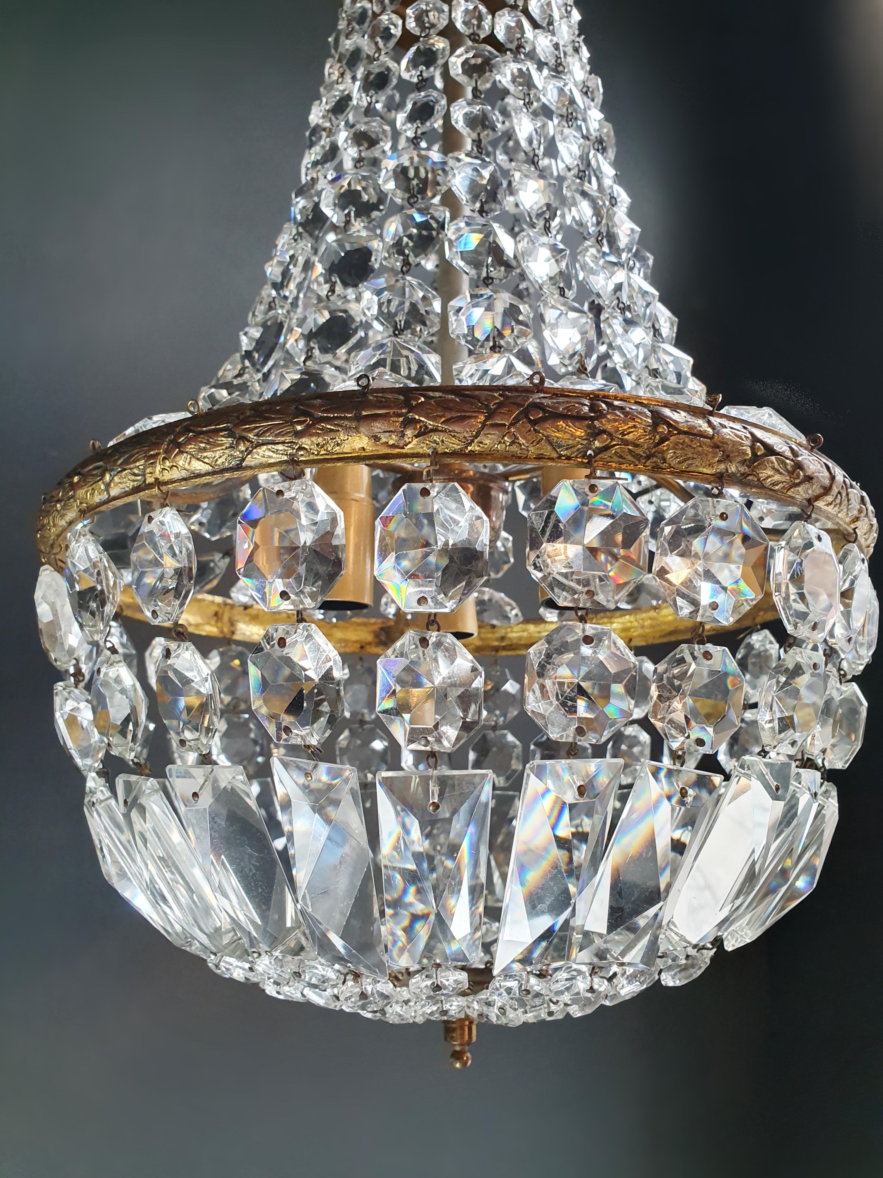brass empire chandelier