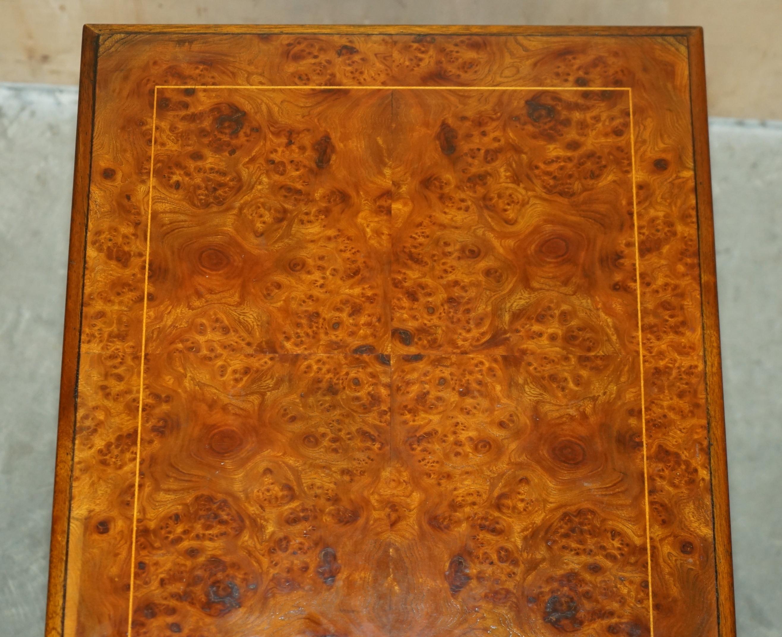 FINE BRIGHTS OF NETTLEBED BURR WALNUT FILING CABiNET MIT STUNNING TIMBER PATINA (20. Jahrhundert) im Angebot