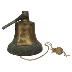 Fine British Bronze Ship's Bell with Crowned GR Cipher