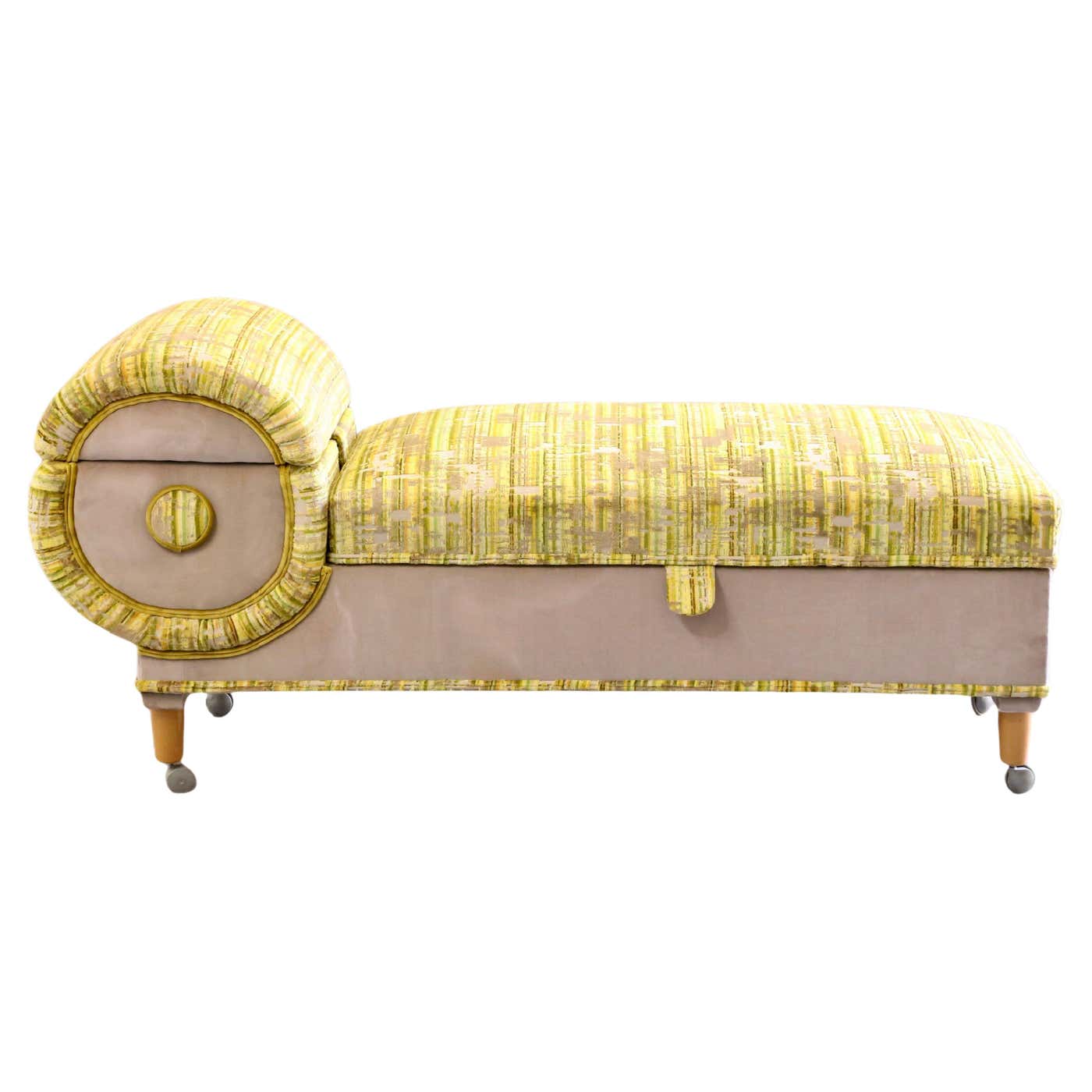 Fine British Mid Century Daybed Ottoman With Osbourne and Little Fabric ...