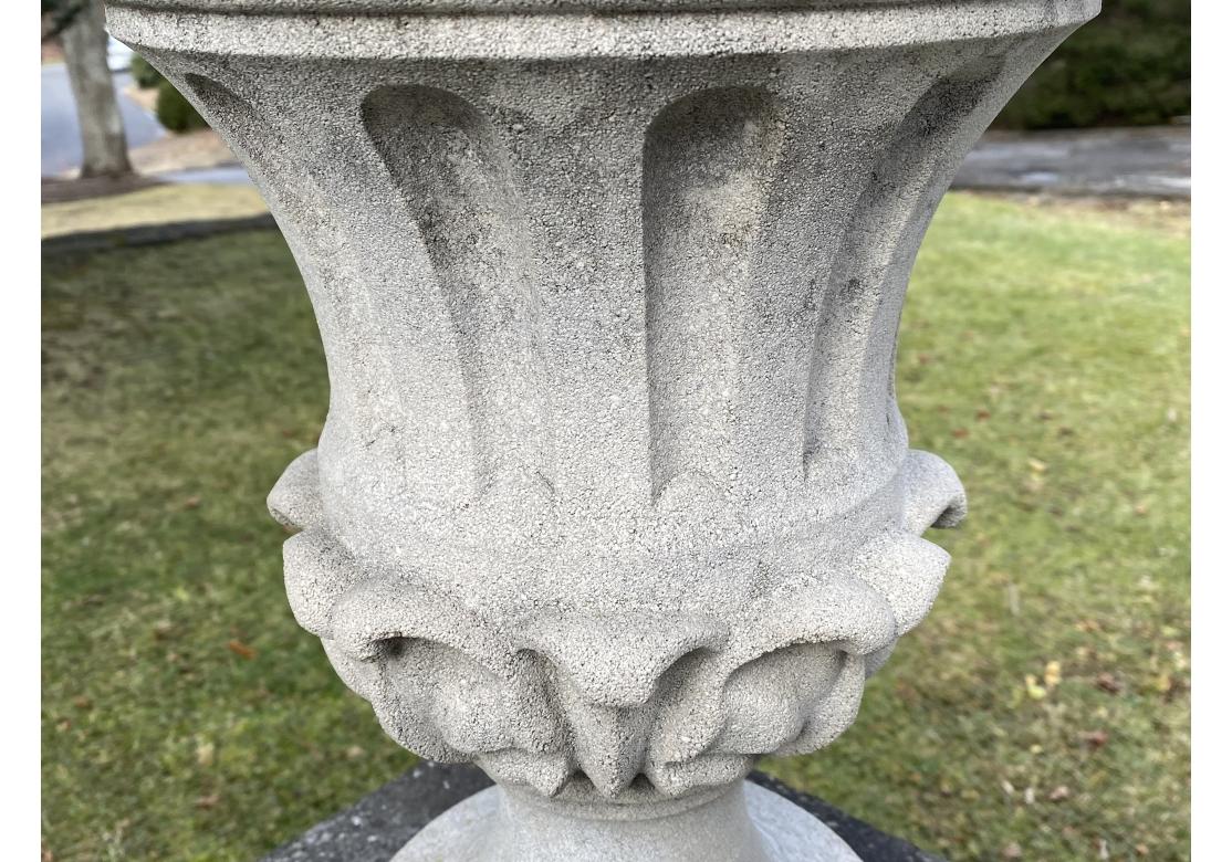 Neoclassical Fine British Style Cast Stone Garden Finial For Sale