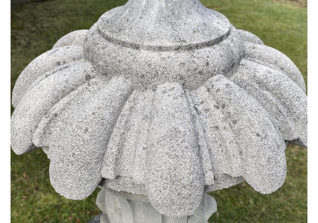 Unknown Fine British Style Cast Stone Garden Finial For Sale