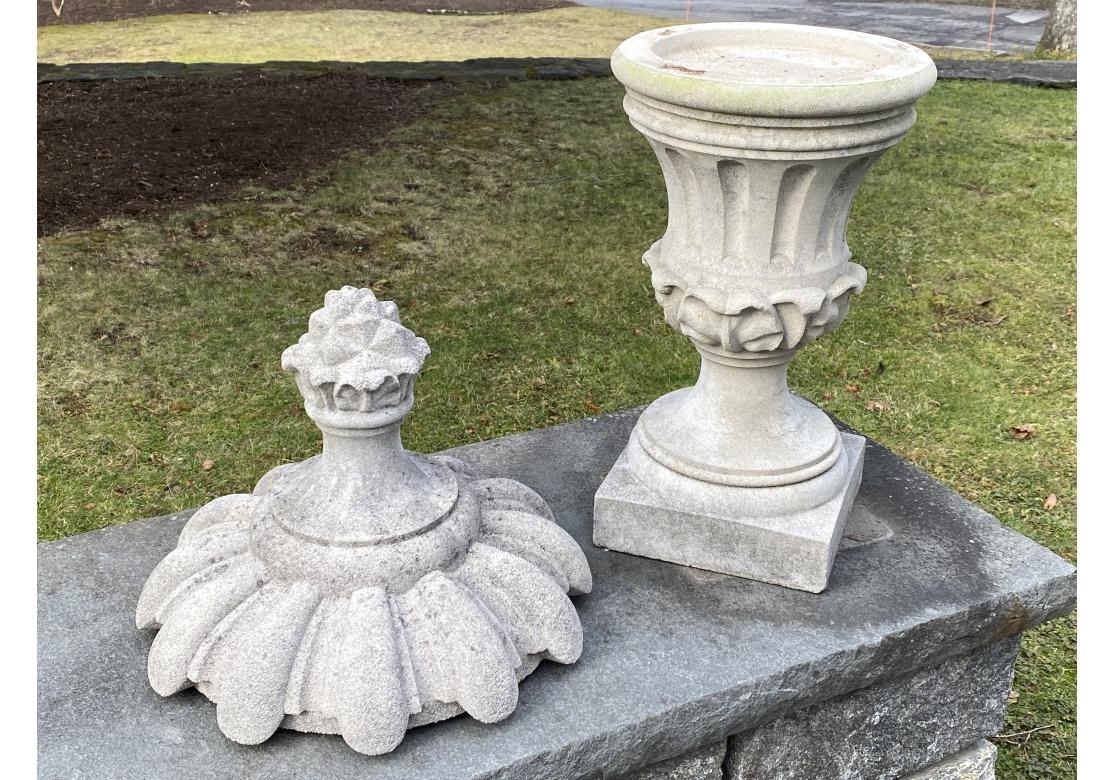 20th Century Fine British Style Cast Stone Garden Finial For Sale
