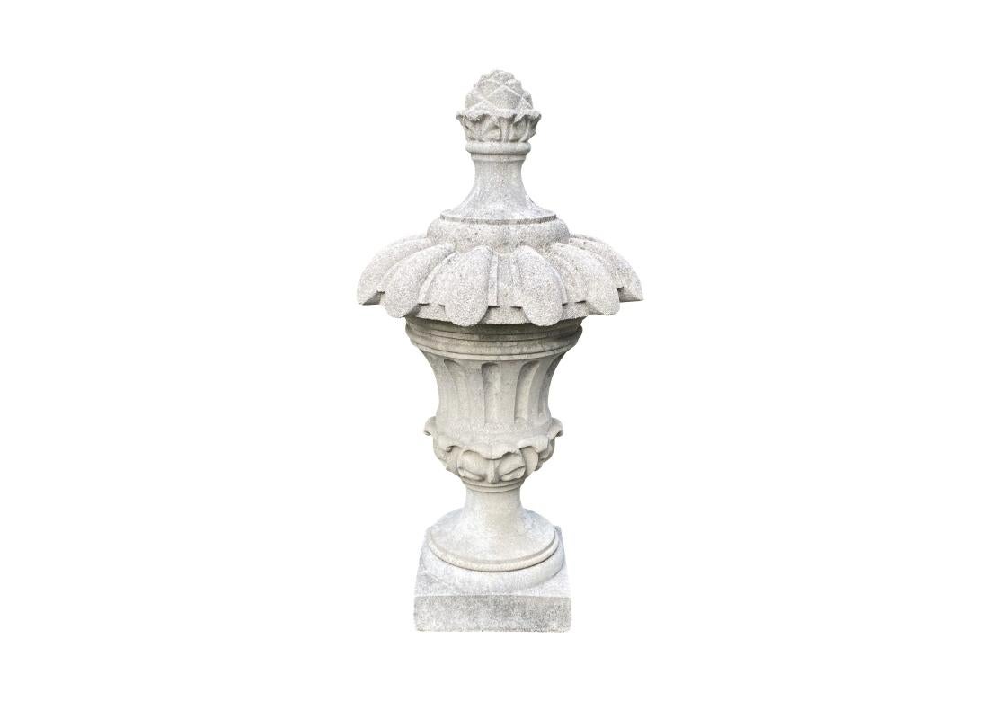 Fine British Style Cast Stone Garden Finial For Sale 2