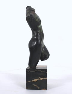 Fine Bronze Figure of a Female Torso by E F McCarten