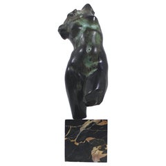 Fine Bronze Figure of a Female Torso by E F McCarten