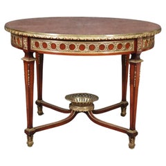 Fine Bronze Mounted Satinwood and Kingwood Center Table in The manner Weisweiler
