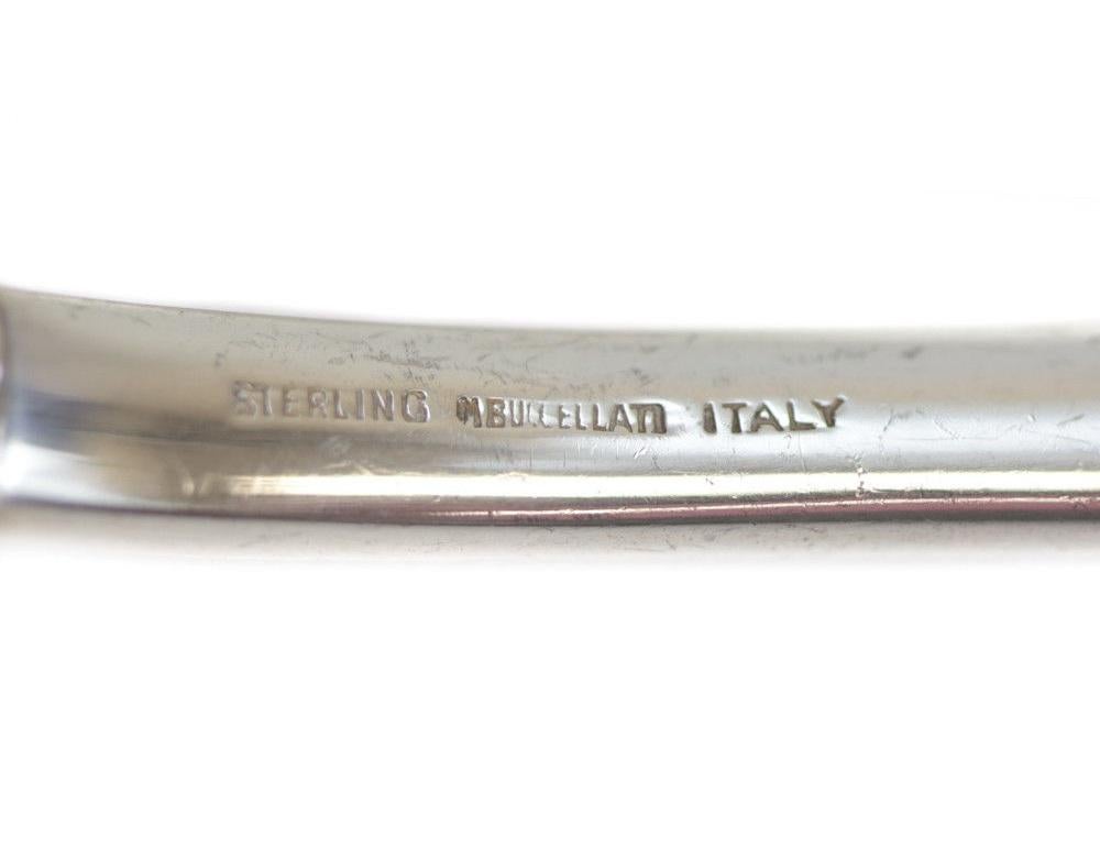 Fine Buccellati Sterling Silver 7-Piece Service for 12 Flatware in French Empire In Good Condition For Sale In Pasadena, CA