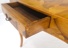 Fine Burl Olive Wood Elegant Italian Square Game Table MINT