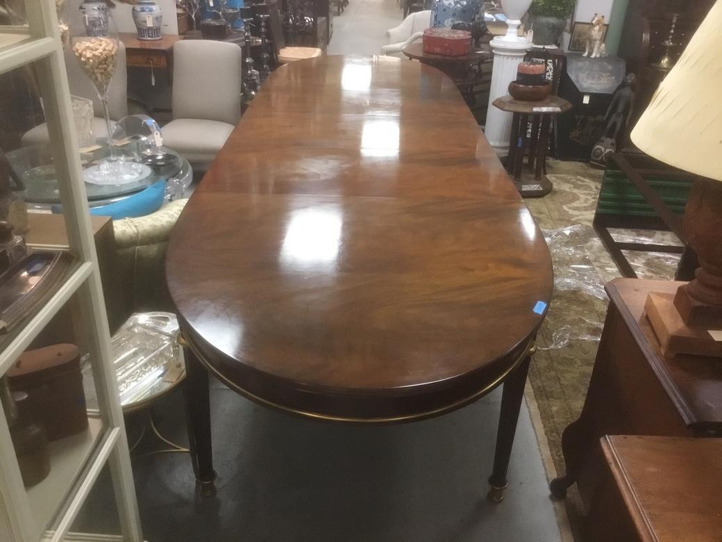 Fine Burled Directoire Style Extension Dining Table 6