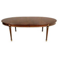 Fine Burled Directoire Style Extension Dining Table