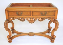 Fine Burr Walnut Cocktail Cabinet By Berwick London