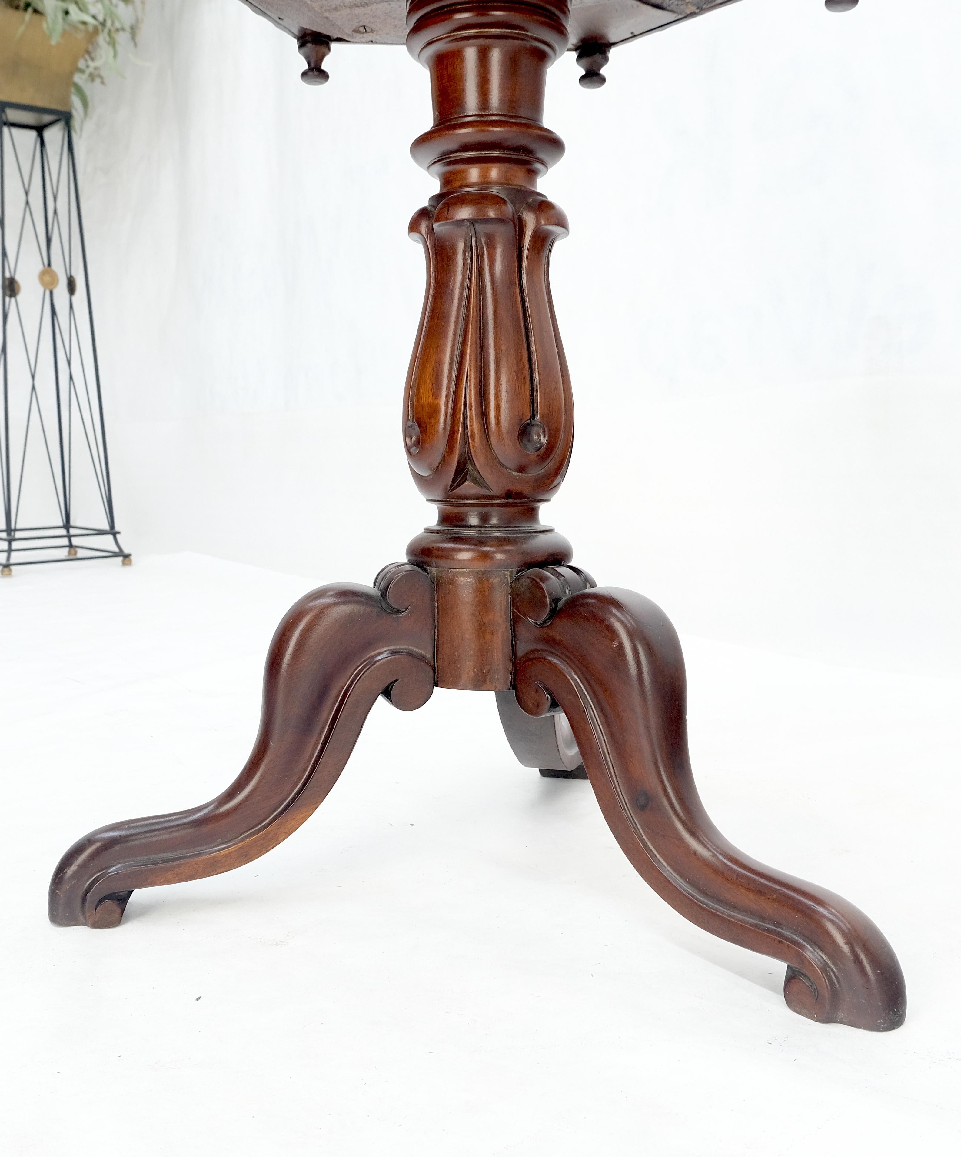 Lacquered Fine c19th Century Hexagon Shape Lift Top Game Chess Board Lamp Occasional Table For Sale
