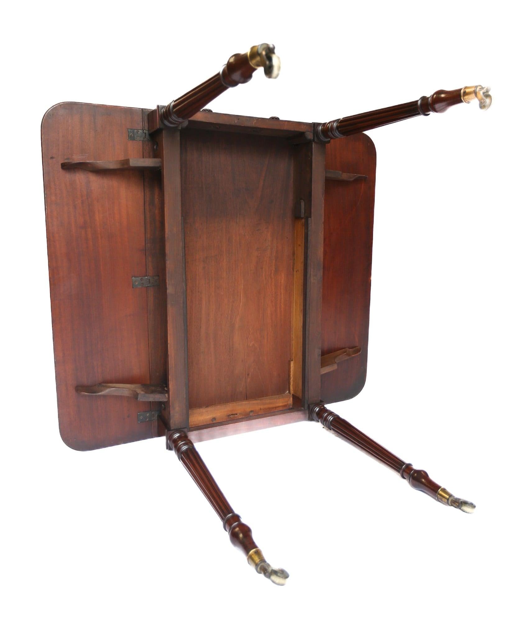 Fine C19th Gillows Mah Pembroke Table In Good Condition For Sale In Dereham, GB