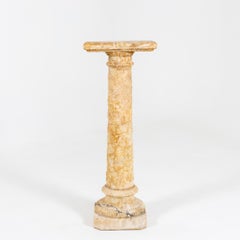 Fine Carved Alabaster Column