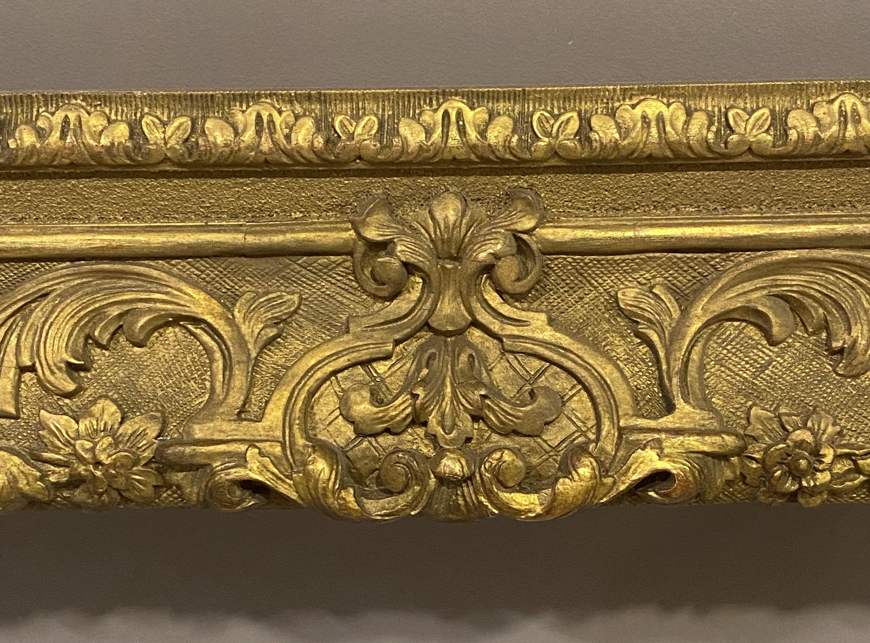Louis XV Fine Carved and Gilt French Frame, 18th C For Sale