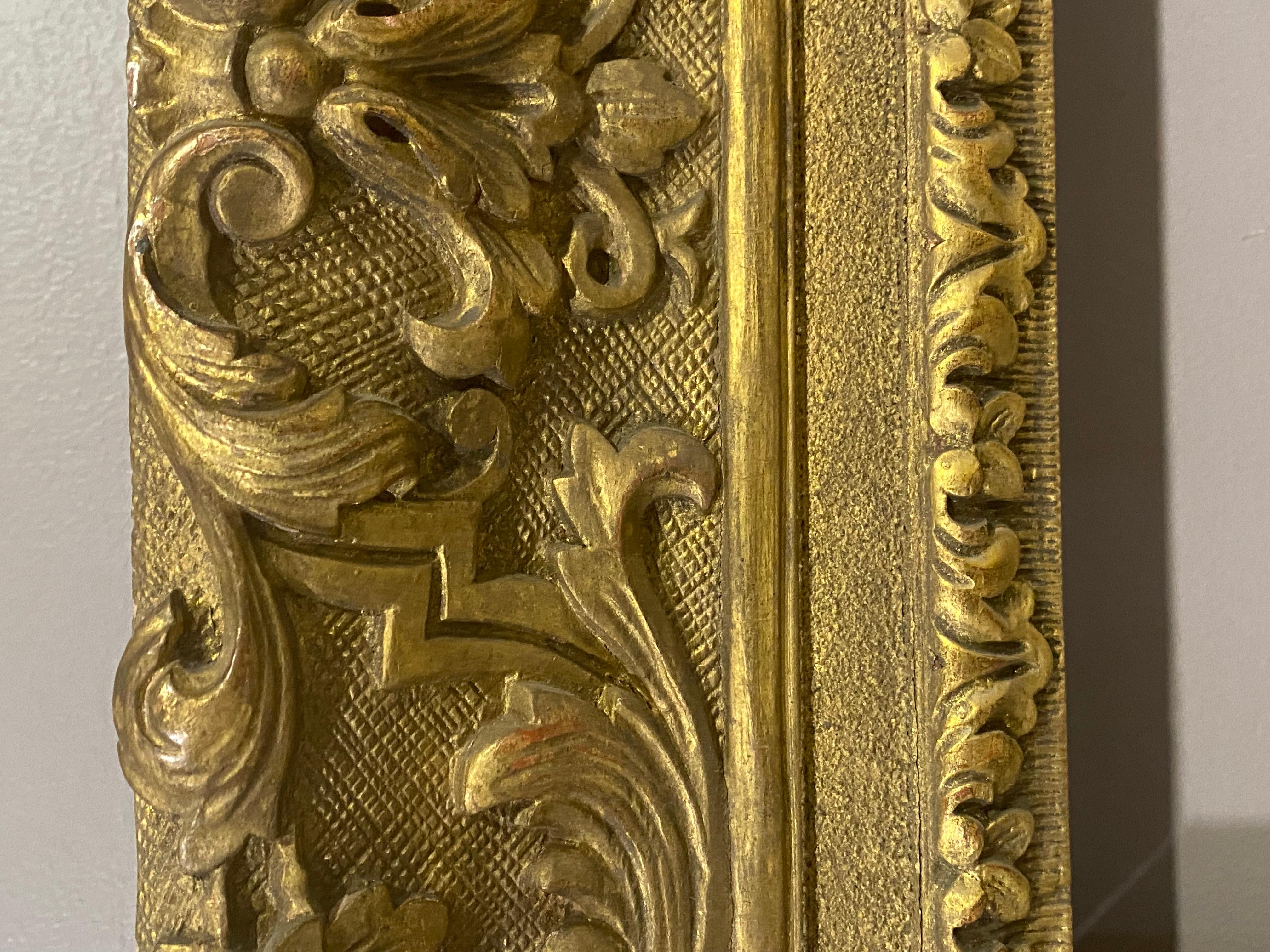 19th Century Fine Carved and Gilt French Frame, 18th C For Sale