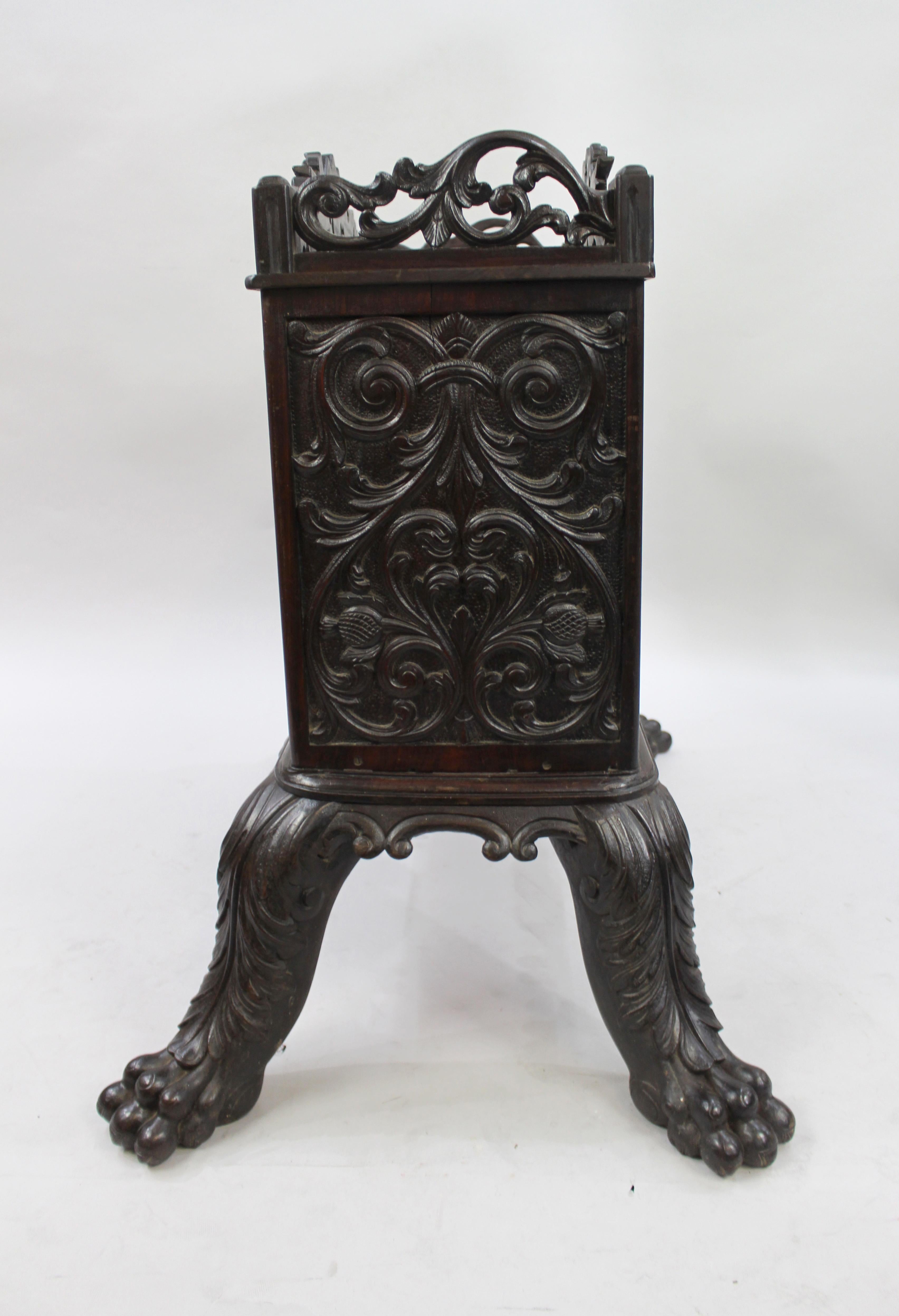 Fine Carved Early 19th C. Chinese Cabinet For Sale 1