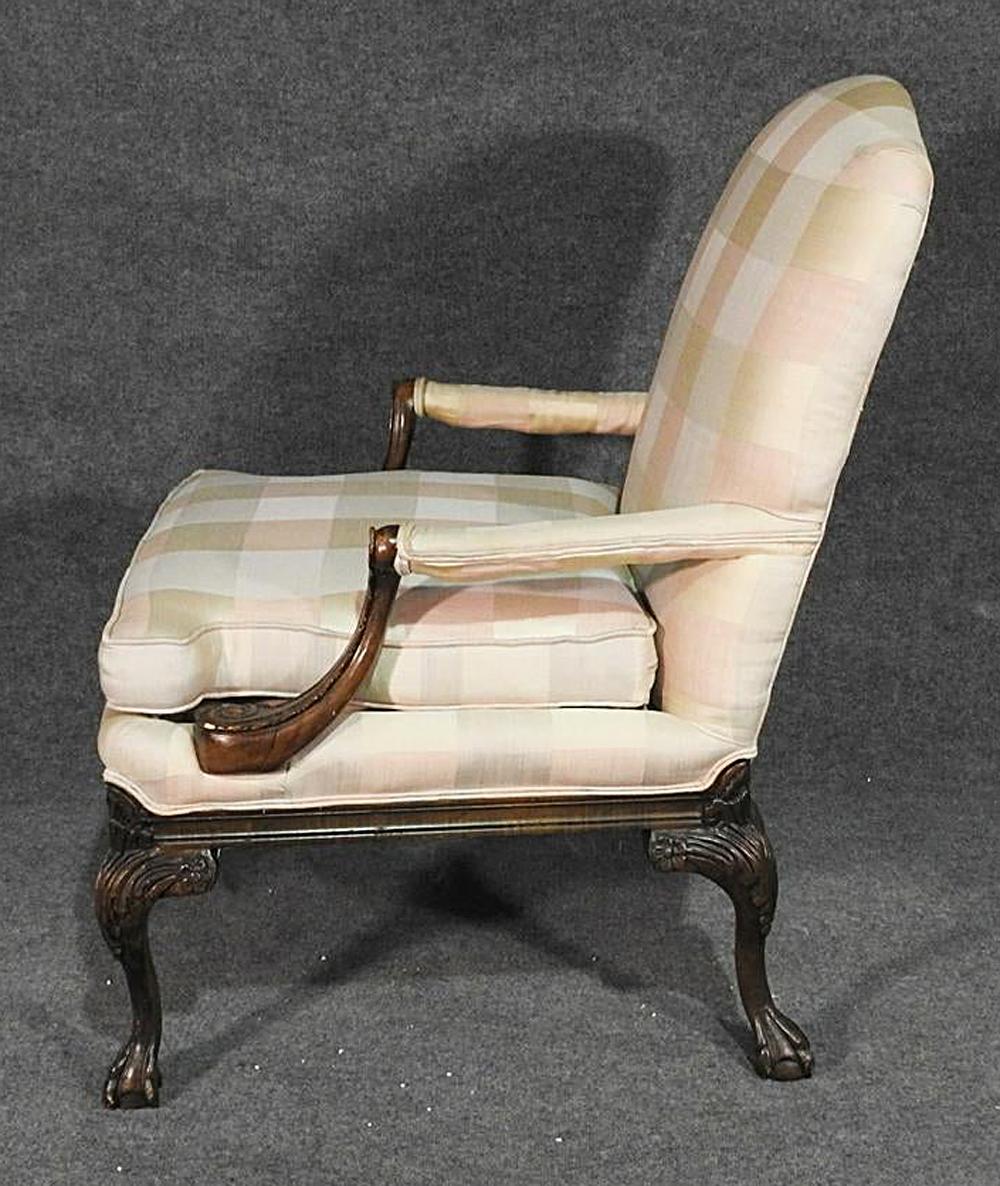 library chair with ottoman