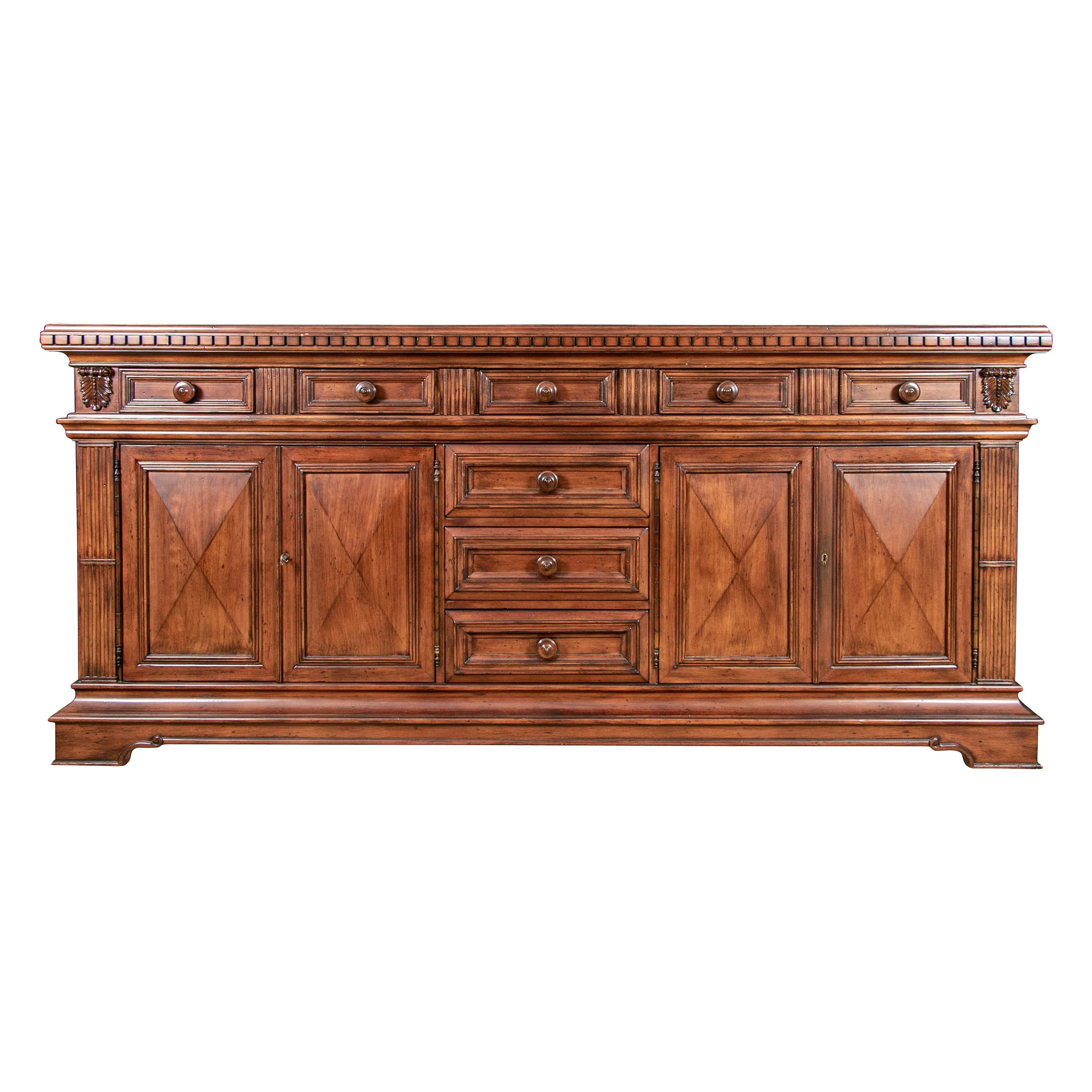 Fine Carved Mahogany Server Cabinet by Ferguson Copeland Ltd. For Sale