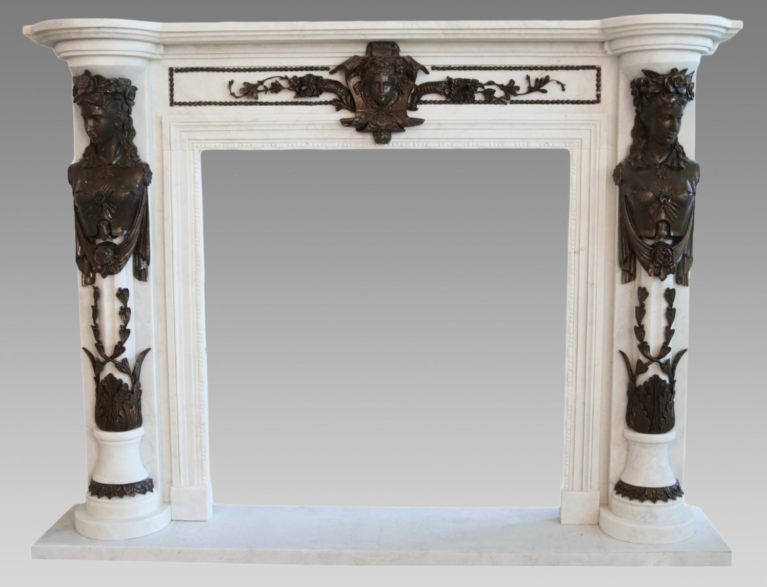 Cheminée en marbre et bronze finement sculptée


Mesures : Largeur 158 cm / 62 in

Profondeur 35 cm / 13 3/4 in

Hauteur 120 cm / 47 in

 
Nous avons le plaisir de vous proposer une superbe cheminée en marbre et bronze.


Fabriqué par