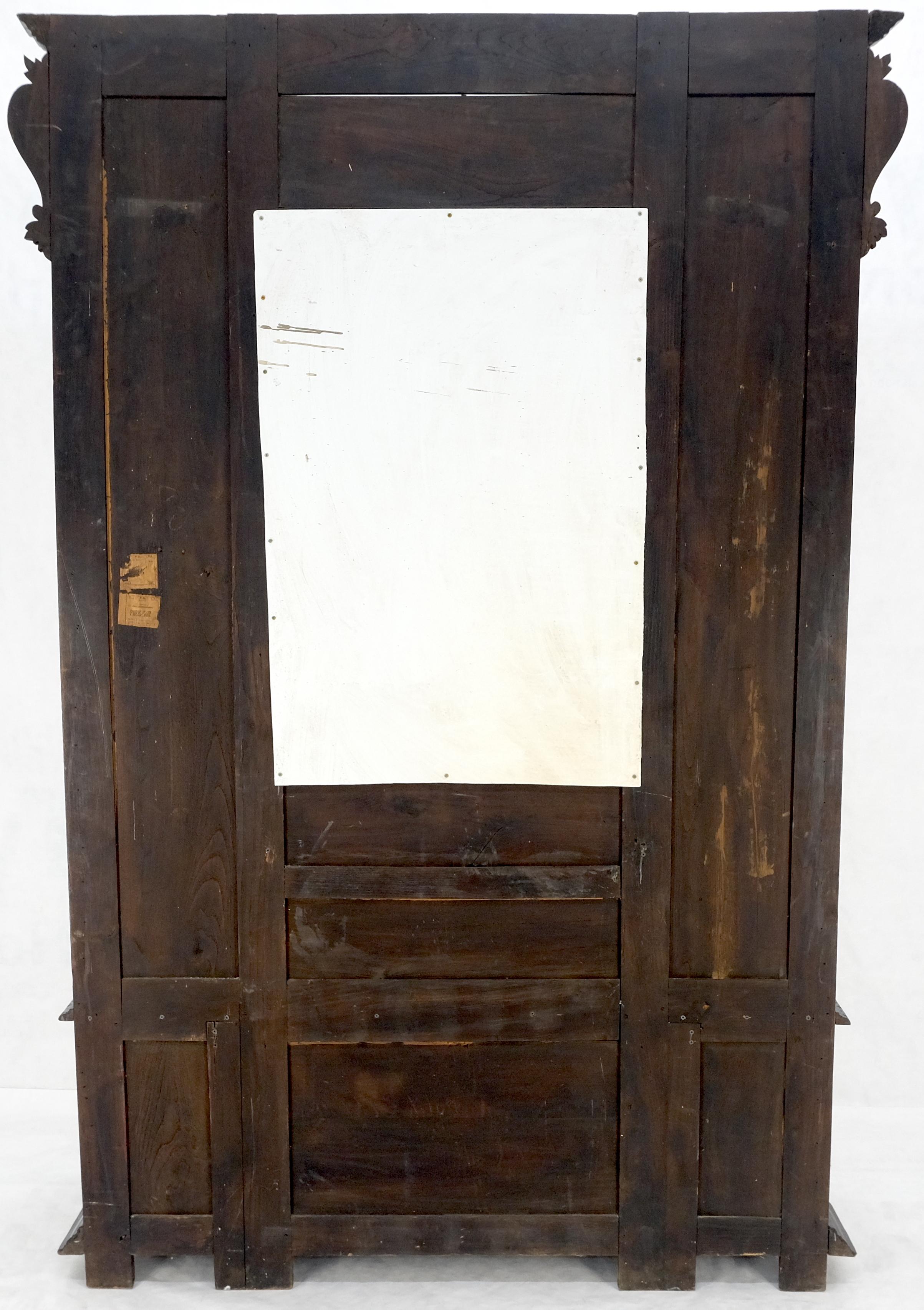 Fine Carved Oak Lift Top Bench Pier Mirror Umbrella Stand Coat Hall Rack MINT! For Sale 9