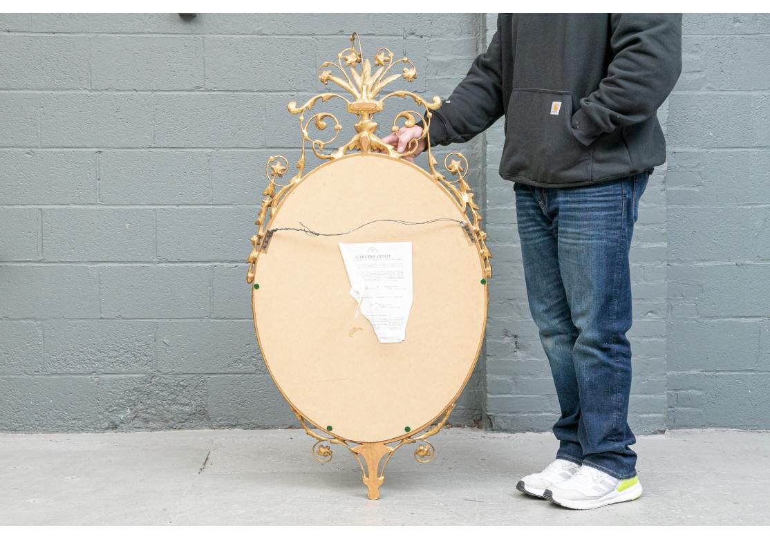 Fine Carver's Guild Adam Style Gilt Beveled Mirror For Sale 2