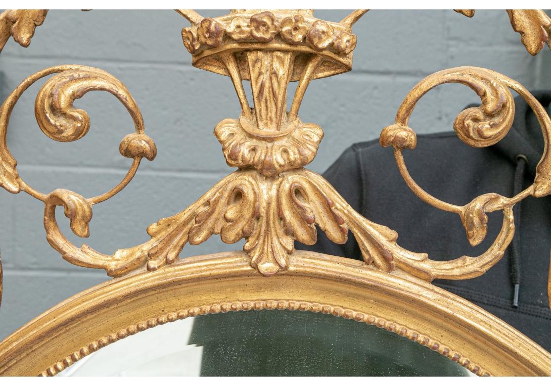 Fine Carver's Guild Adam Style Gilt Beveled Mirror For Sale 3