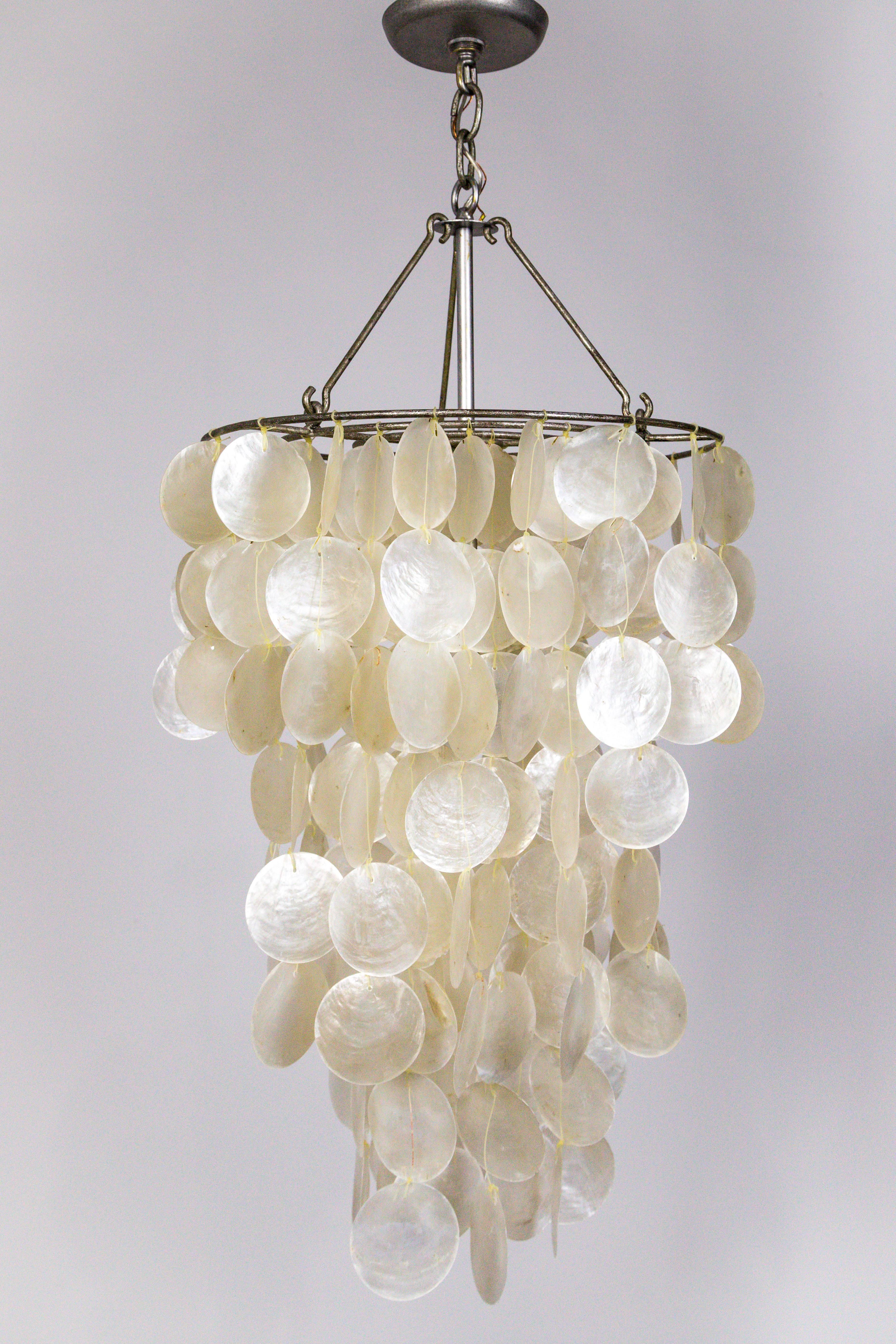 shell pendant chandelier